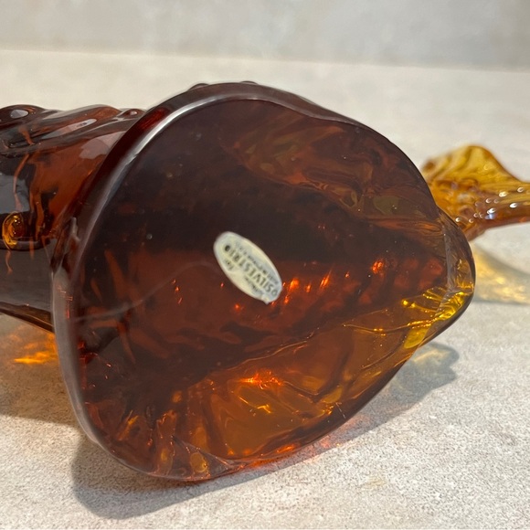 Vintage Amber Glass Fish Figurine - Picture 3 of 3